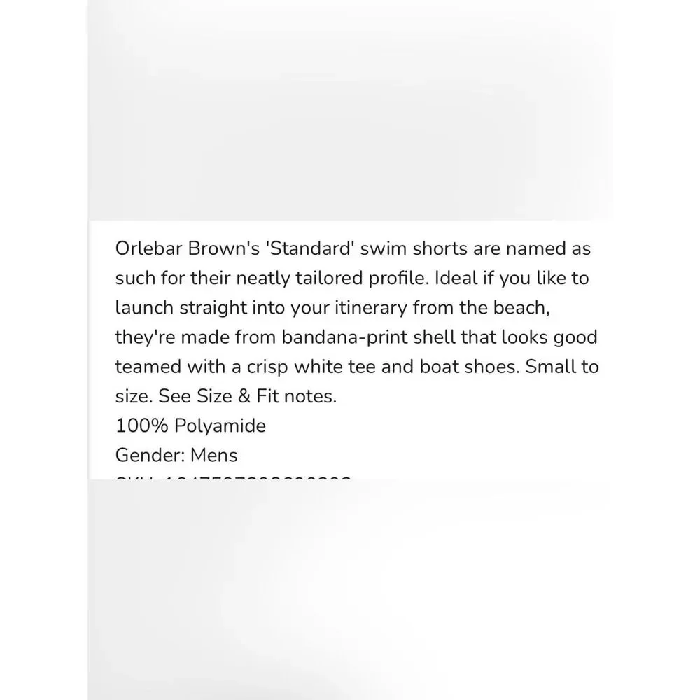 Orlebar Brown - Standard Mid-Length Bandana-Print Swim Shorts - Blue size 30